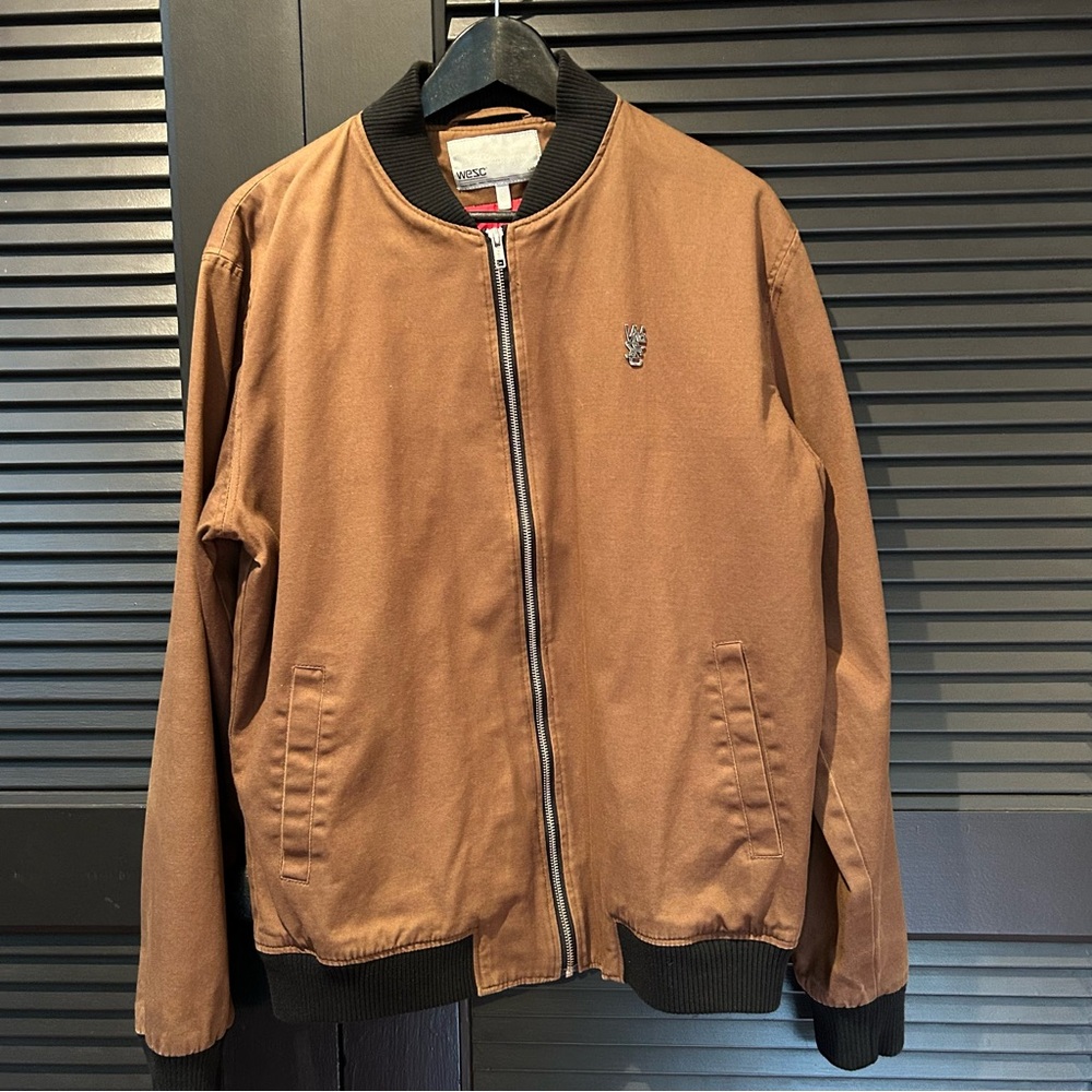 WeSC Men’s Baseball Jacket, 100% Cotton, Size Large